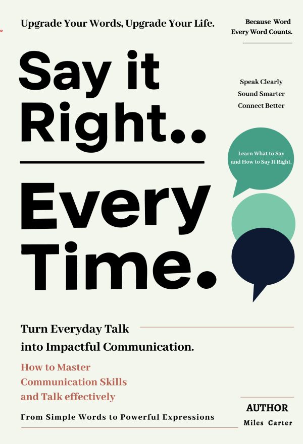 Say it Right..Every Time.
